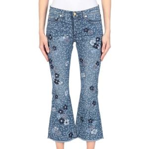 Vintage Michael Kors Floral Flare Jeans Size 2